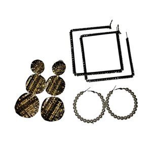 3 Pairs of Earrings- BRAND NEW- NEVER WORN
